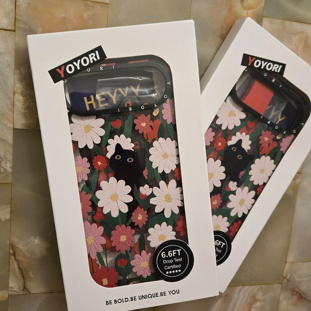iPhone 17 Air Case Black Cat In Flower Garden - Picture 3 of 4
